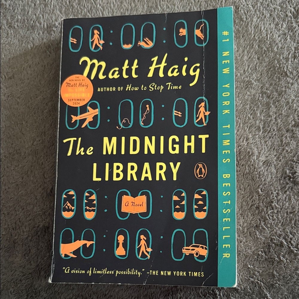 The Midnight Library Paperback by Matt Haig